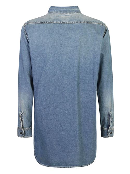 Blue cotton washed shirt Maison Margiela | S50DT0042S30815966